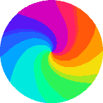 bunter Farbwirbel aus 14 Farben
