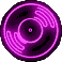 neonpinke CD-Leuchte