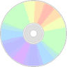 bunte CD stehend