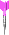 1 grauer Dartpfeil mit pinker Feder