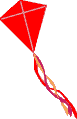GIF-Bild Drachen (Kites) im Pixel-Style