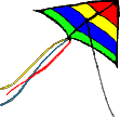 GIF-Bild Drachen (Kites) im Pixel-Style
