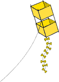 GIF-Bild Drachen (Kites) im Pixel-Style