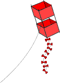 GIF-Bild Drachen (Kites) im Pixel-Style