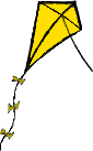 GIF-Bild Drachen (Kites) im Pixel-Style