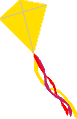 GIF-Bild Drachen (Kites) im Pixel-Style