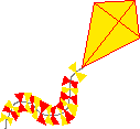 GIF-Bild Drachen (Kites) im Pixel-Style