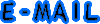 schwarzer Schriftzug E-Mail blau umrandet
