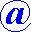 blaues @-Zeichen