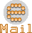 e aus gelben LEDs über Schriftzug Mail