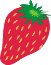 GIF-Bild Erdbeeren im Pixel-Style