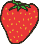 GIF-Bild Erdbeeren im Pixel-Style