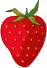 GIF-Bild Erdbeeren im Pixel-Style