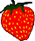 GIF-Bild Erdbeeren im Pixel-Style