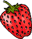 GIF-Bild Erdbeeren im Pixel-Style