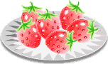 GIF-Bild Erdbeeren im Pixel-Style