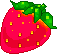GIF-Bild Erdbeeren im Pixel-Style