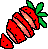 GIF-Bild Erdbeeren im Pixel-Style