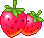 GIF-Bild Erdbeeren im Pixel-Style