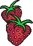 GIF-Bild Erdbeeren im Pixel-Style