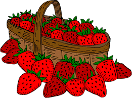 GIF-Bild Erdbeeren im Pixel-Style