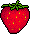 GIF-Bild Erdbeeren im Pixel-Style