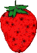 1 große rote Erdbeere