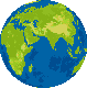 GIF-Bild Erde im Pixel-Style