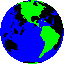 GIF-Bild Erde im Pixel-Style