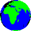 GIF-Bild Erde im Pixel-Style