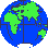 GIF-Bild Erde im Pixel-Style