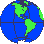 GIF-Bild Erde im Pixel-Style