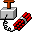 GIF-Bild Explosives im Pixel-Style