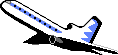 GIF-Bild Flugzeug im Pixel-Style