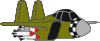 GIF-Bild Flugzeug im Pixel-Style