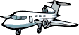 GIF-Bild Flugzeug im Pixel-Style