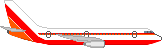 GIF-Bild Flugzeug im Pixel-Style