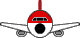 GIF-Bild Flugzeug im Pixel-Style