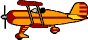 GIF-Bild Flugzeug im Pixel-Style