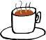 GIF-Bild Kaffee im Pixel-Style