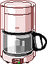 GIF-Bild Kaffee im Pixel-Style