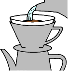 GIF-Bild Kaffee im Pixel-Style