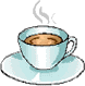GIF-Bild Kaffee im Pixel-Style