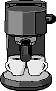 GIF-Bild Kaffee im Pixel-Style