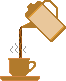 GIF-Bild Kaffee im Pixel-Style
