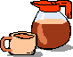 GIF-Bild Kaffee im Pixel-Style
