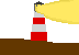 GIF-Bild Leuchtturm im Pixel-Style