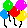 GIF-Bild Luftballons im Pixel-Style