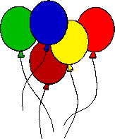 GIF-Bild Luftballons im Pixel-Style