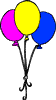 GIF-Bild Luftballons im Pixel-Style